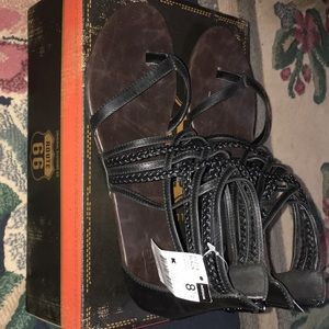 NWOT Black Sandals